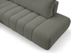 Ecksofa mit Schlaffunktion und Bettkasten Links Adoro Grau 