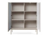 Vitrinenschrank mit Led Deo 126 cm Kaschmir