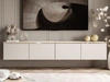 TV-Schrank zum Hängen im Glamour-Stil mit LED-Beleuchtung Celle Kaschmir Matt