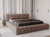 Polsterbett mit Bettkasten und Lattenrost 120x200 Italia Braun