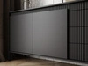 Kommode mit Türen und Schubladen 187 cm Sorano Schwarz