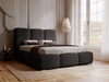 Polsterbett mit Bettkasten und Lattenrost 140x200 Bubble Schwarz