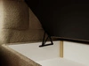 Boxspringbett mit Bettkasten 160x200 Bouclé-Stoff Alicante Braun