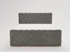 Boxspringbett mit Bettkasten 140x200 Lunaris Dunkelgrau