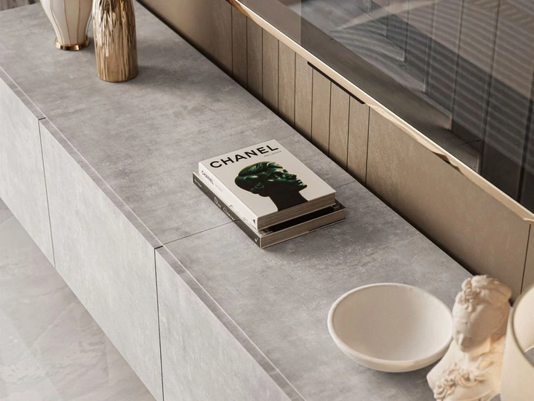 Hängeschrank mit Türen 200 cm Nodoo Beton