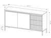 Kommode mit Türen und Schubladen 153 cm Sorano Schwarz