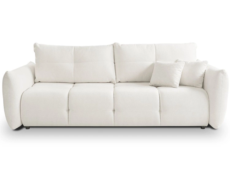 Schlafsofa mit Bettfunktion und Bettkasten Bene Creme