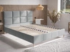 Polsterbett mit Lattenrost 140x200 Luxe Dunkelblau