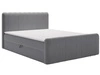 Boxspringbett mit Bettkasten 160x200 Osteno Dunkelgrau