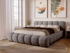 Polsterbett mit Bettkasten und Lattenrost 120x200 Doria Grau