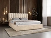 Polsterbett mit Bettkasten und Lattenrost 160x200 Roma Beige