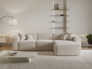 Ecksofa L-Form Rechts Arizona Beige