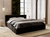 Polsterbett mit Bettkasten und Lattenrost 120x200 Split Schwarz