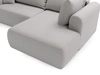 Ecksofa L-Form mit Schlaffunktion und Bettkasten Savana Bis Grau