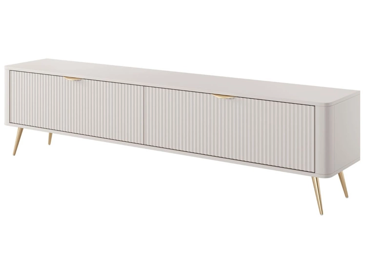 TV-Lowboard mit Türen 200 cm Latina Beige