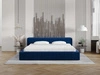 Polsterbett mit Bettkasten und Lattenrost 160x200 Lipari Blau