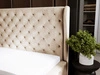 Polsterbett mit Bettkasten und Lattenrost 200x200 Kingston Beige