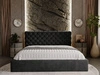 Polsterbett mit Bettkasten und Lattenrost 180x200 Apollo Schwarz