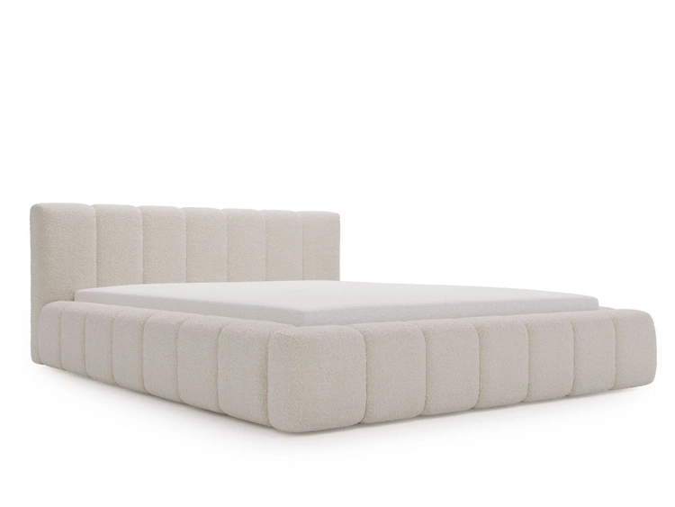 Polsterbett mit Bettkasten und Lattenrost 160x200 Orio Beige