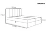 Boxspringbett mit Bettkasten 120x200 Cascada Grün