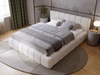 Polsterbett mit Bettkasten und Lattenrost 120x200 Orio Beige
