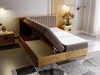 Boxspringbett mit Bettkasten 140x200 Forest Braun