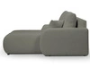 Ecksofa mit Schlaffunktion und Bettkasten Rechts Adoro Grau