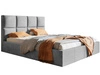 Polsterbett mit Bettkasten und Lattenrost 120x200 Malo Hellgrau