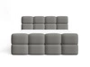 Boxspringbett mit Bettkasten 120x200 Rivon Grau