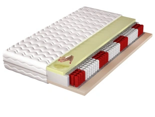 Taschenfederkernmatratze Multipocket mit hochflexiblem HR- und Visco-Schaum Avione 200x200