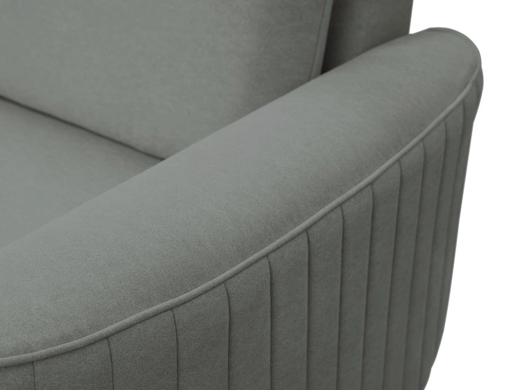 Ecksofa L-Form Rechts mit Schlaffunktion und Bettkasten Limon Grau