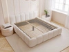 Polsterbett ohne Bettkasten mit Lattenrost 180x200 Cloud Low aus Bouclé-Stoff Beige