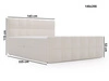 Boxspringbett mit Bettkasten 140x200 Bouclé-Stoff Alicante Braun