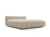Polsterbett mit Bettkasten und Lattenrost 120x200 Cloud Low Bouclé-Stoff Dunkelbeige