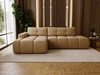 Ecksofa L-Form Links mit Schlaffunktion und Bettkasten Montero Hellbraun