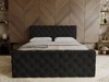 Boxspringbett mit Bettkasten 120x200 Lunaris Schwarz