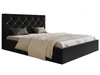 Polsterbett mit Bettkasten und Lattenrost 120x200 Selva Schwarz