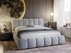 Polsterbett Ohne Bettkasten mit Lattenrost 200x200 Cloud Hellgrau
