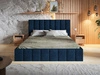 Polsterbett mit Bettkasten und Lattenrost 120x200 Siena Dunkelblau