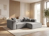 Ecksofa L Rechts Vellaro Grau