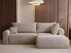 Ecksofa L-Form mit Schlaffunktion und Bettkasten Savana Bis Beige