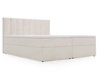 Boxspringbett mit Bettkasten 140x200 Mocca Beige