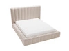 Polsterbett mit Bettkasten und Lattenrost 140x200 Rotto Beige