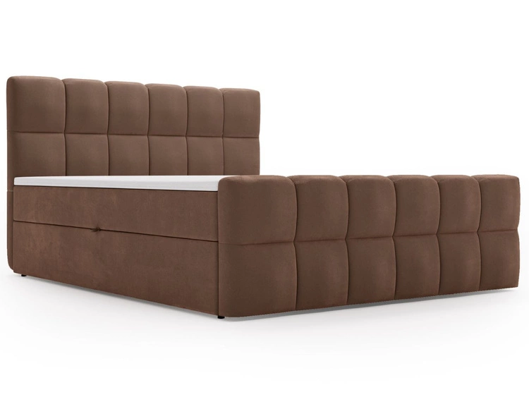 Boxspringbett mit Bettkasten 140x200 Alicante Braun