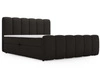Boxspringbett mit Bettkasten 160x200 Bouclé-Stoff Cloud Schwarz