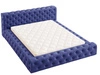 Polsterbett mit Bettkasten und Lattenrost 140x200 Palini Dunkelblau