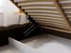 Polsterbett mit Bettkasten und Lattenrost 160x200 Cloud Bouclé-Stoff Braun