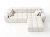 Ecksofa L-Form Rechts Moderne Ecksofa Loopo Creme