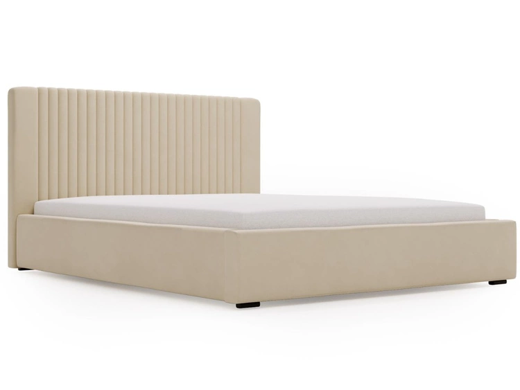 Polsterbett mit Bettkasten und Lattenrost 120x200 Malmo Beige