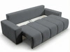 Schlafsofa mit Bettfunktion und Bettkasten Miro Dunkelgrau